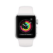 Apple Watch Series 3 (GPS, 38MM) - Silver Aluminum Case with White Sport Band (Renewed)