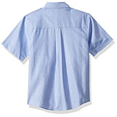 Nautica boys School Uniform Short Sleeve Button-down Oxford Button Down Shirt, Blue, 10 12 US