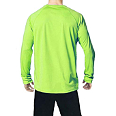 PRETCHIC Men's UPF 50+ UV Sun Protection Long Sleeve Outdoor T Shirt Green XL