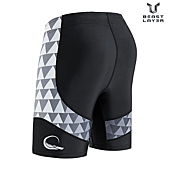 Men's Rash Guard Swim Shorts Compression Swimming Jammer Cool Dry Active Swimsuit Workout Shorts Sports Tights(Alligator,L)