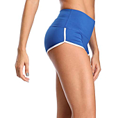 CADMUS Women's Workout Yoga Gym Shorts,1301,Blue,X-Small