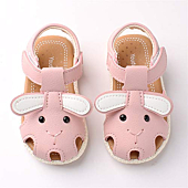 6 Months-2Years Childrens Kids Baby Girls Summer Cute Cartoon Rabbit Beach Shoes Soft Bottom Non-Slip Baotou Sandals