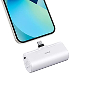 iWALK Small Portable Charger 4500mAh Ultra-Compact Power Bank Cute Battery Pack Compatible with iPhone 14/14 Pro Max/13/13 Pro Max/12/12 Pro Max/11 Pro/XS Max/XR/X/8/7/6/Plus Airpods and More,White
