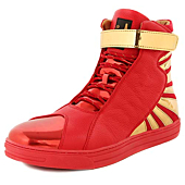 Negash Mens Amun Ra Red Sneakers High Top Chukka Boots for Man（13，Red）