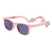 COCOSAND Baby Sunglasses with Strap, Baby Pink