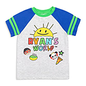 RYAN'S WORLD Big Boys Graphic T-Shirt Gray/Blue 10