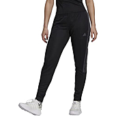 adidas Women's Tiro Track Pants, Black/Dark Grey Heather, XX-Small