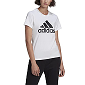 adidas Women's Essentials Logo Tee, White/Black, Medium