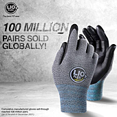 LIO FLEX Smart Screen Touch Work Gloves Thin Lightweight Breathable Flexible Durable Small 3 Pairs