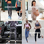 NexiEpoch 2 Pack High Waisted Leggings for Women - Buttery Soft Tummy Control Yoga Pants for Workout, Running - Reg & Plus Size