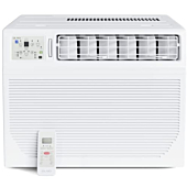 OLMO 18000 BTU Window Air Conditioner 11.8 CEER 208-230V with Remote Controller and Window Frame