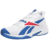 Reebok Men's More Buckets Sneaker, White/Vector Blue/Vector Red, 9