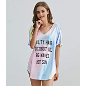 Chalier Swimsuit Cover Ups for Women Bathing Suit Coverups Letters Print Beach Swimwear Cute T-Shirt Dress(Pink,one Size)