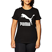 PUMA Women's Plus Size Classics Tee, Black, 2X