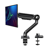 MOUNTUP Ultrawide Single Monitor Desk Mount for 13 to 35 Inch Screen, Fully Adjustable Gas Spring Monitor Arm, Max 26.4lbs Computer Monitor Stand Holder, VESA Mount with Clamp and Grommet Base, MU7001