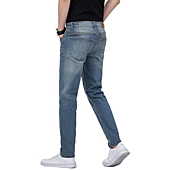 Plaid&Plain Men’s Slim Fit Jeans Tapered Jeans