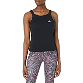adidas womens Yoga Ribbed Tank Top Shirt, Black, X-Small US