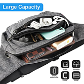 MINJANDLEE Fanny Packs for Women Men Teen Girls, Fashion Waterproof 4 Zip Pockets Waist Pack Belt Bag with Adjustable Belt for Outdoors Workout Traveling Running Hiking Casual Cycling（Grey）