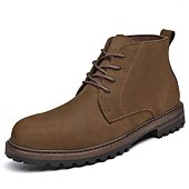 Men's Chukka Boots, Fashion and Casual Leather Lace up Shoes for Men