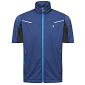 Little Donkey Andy Men's Lightweight Softshell Vest Jacket Short Sleeve for Golfing Hiking Running Blue XXL