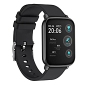 Smart Watch for Android Phones iPhone Compatible, woednx 1.65”Smartwatch Activity Tracker Fitness Smart Watches for Women Men,IP68 Waterproof Watch Pedometer Heart Rate Sleep Monitor (Black)