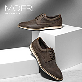 Mofri Men's Dress Shoes Size 9 Casual Oxford Dark Brown Dress Shoes for Men Comfortable
