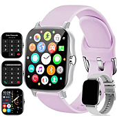 Smart Watch 2022(Bluetooth Answer Make Calls/Voice Control), Fitness Watches with SOS Blood Pressure Oxygen Heart Rate SLEP Monitor, SmartWatch for Women Men for Android iOS Phones(Purple)