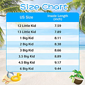 Aqua Outdoor Water Shoes Sandals for Kids Girls Boys Dry Beach House Slippers Black 12 Little Kid