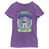 Disney girls Disney Pixar Toy Story Buzz Lightyear Gig Short Sleeve Tee T Shirt, Purple Berry, X-Small US