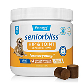 Seniorbliss Aging Dog (7+) Senior Dog Vitamins and Supplements, Supports Heart, Allergy, Arthritis, Skin and Coat - furever Young (Allergy Chew, 60ct)