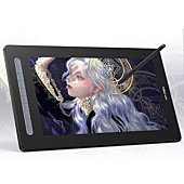 Drawing Tablet with Screen XP-PEN Artist16 2nd Computer Graphic Tablet Full-Laminated Pen Display with Battery-Free X3 Stylus 10 Express Keys Android Support Drawing Monitor(127% sRGB,15.4" Black)