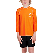 iXtreme Boys' Rash Guard - UPF 50+ Long Sleeve Quick Dry Sand and Sun Protection Swim Shirt (2T-20), Size 4T, Navy