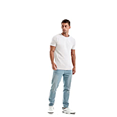 KLIEGOU Men's T-Shirts - Premium Cotton Crew Neck Tees 2168 White XL