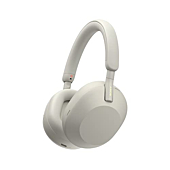Sony WH-1000XM5 Wireless Industry Leading Noise Canceling Headphones with Auto Noise Canceling Optimizer, Crystal Clear Hands-Free Calling, and Alexa Voice Control, Silver