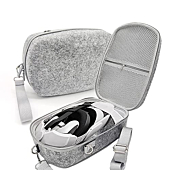 Oculus Quest 2 Case, Carrying Case for Quest 2 VR Gaming Headset and Touch Controllers Accessories, Protecting Elite/Quest 2 VR Headset for Travel and Home Storage