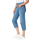 BZB Women's Jean Capris Denim Capris Pull On Jeans Pants Knee Length Jeans with Pocket