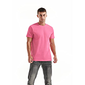 KLIEGOU Men's T-Shirts - Premium Cotton Crew Neck Tees 2168 Pastel Red XL