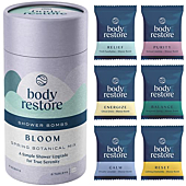 BodyRestore Shower Steamers Aromatherapy 6 Packs - Gifts for Mom, Gifts for Women, Shower Bath Bombs, Eucalyptus, Citrus, Lavender, Jasmine, Chamomile, Bergamot Spring Essential Oils, Stress Relief