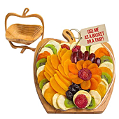Dried Fruit Gift Basket– Healthy Gourmet Snack Box - Holiday Food Tray - Variety Snacks - Birthday, Sympathy, Mom, Dad, Corporate Tray - Bonnie & Pop