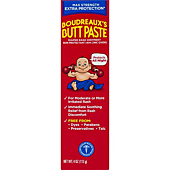 Boudreaux's Butt Paste Maximum Strength Diaper Rash Cream, Ointment for Baby, 4 oz Tube