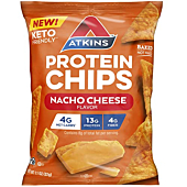Protein Chips, Nacho Cheese, Keto Friendly, Baked Not Fried