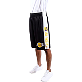 Ultra Game NBA Los Angeles Lakers Mens Mesh Basketball Shorts, Black, X-Large