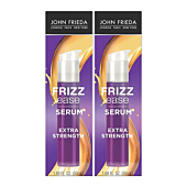 John Frieda Frizz Ease Extra Strength Hair Serum, Anti-Frizz Nourishing Treatment for Thick, Coarse Hair, featuring Bamboo Extract and provides Salon-caliber Smoothing, 1.69 Ounce (2 Pack)