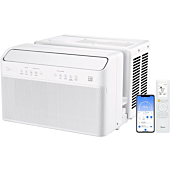 Window Air Conditioner: U-Shaped 10,000 BTU Smart Inverter - Cools up to 450 Sq. Ft. Ultra Quiet with Open Window Flexibility, Works with Alexa/Google Assistant, 35% Energy Savings By Midea 