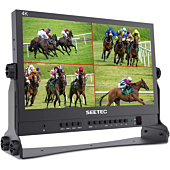 SEETEC ATEM156 15.6 Inch Live Streaming Broadcast Director Monitor with 4 HDMI Input Output Quad Split Display for ATEM Mini Video Switcher Mixer Pro Studio Television Production
