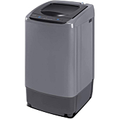 COMFEE' Portable Washing Machine, 0.9 cu.ft Compact Washer With LED Display, 5 Wash Cycles, 2 Built-in Rollers, Space Saving Full-Automatic Washer, Ideal Laundry for RV, Dorm, Apartment, Magnetic Gray
