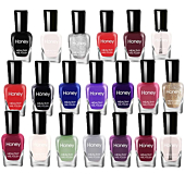 Tophany Non Toxic Nail Polish Set, Easy Peel Off and Fast Dry Nail Polish Set for Pack, Eco Friendly and Organic Water Based Nail Polish for Women,Teens(20 Bottles)