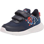 adidas Baby Tensaur Run Sneaker, Ink/White/Blue, 3 US Unisex Infant