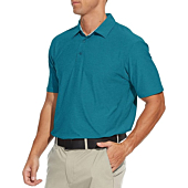 YAMANMAN Mens Golf Shirts Performance Dry Fit Moisture Wicking Casual Collared Golf Polo Shirts Short Sleeve Quick Dry Aquamarine