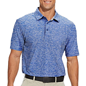 YAMANMAN Mens Golf Shirts Performance Dry Fit Moisture Wicking Casual Collared Golf Polo Shirts Short Sleeve Quick Dry Blue